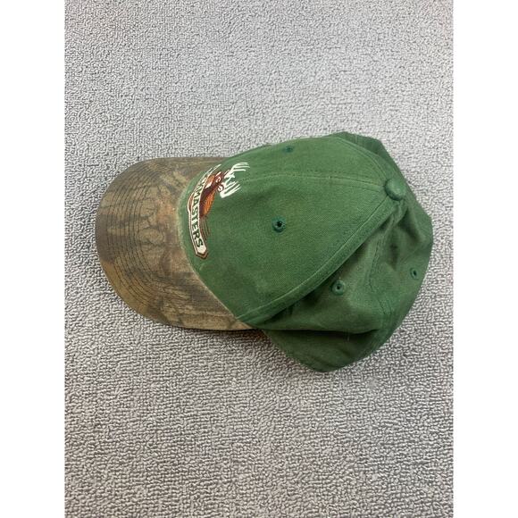 Vintage Buckmasters One Size Green Camo Hunting Deer Hat Adjustable Cap - Picture 6 of 7